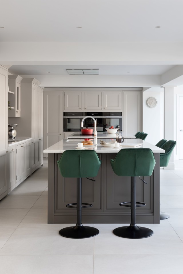 If you're blessed with a large, open-plan footprint, a double island is an elegant yet practical way to truly maximise the space, creating separate zones for cooking, food preparation and dining, an abundance of storage, and allowing a walk-way between the islands for moving effortlessly around the kitchen.