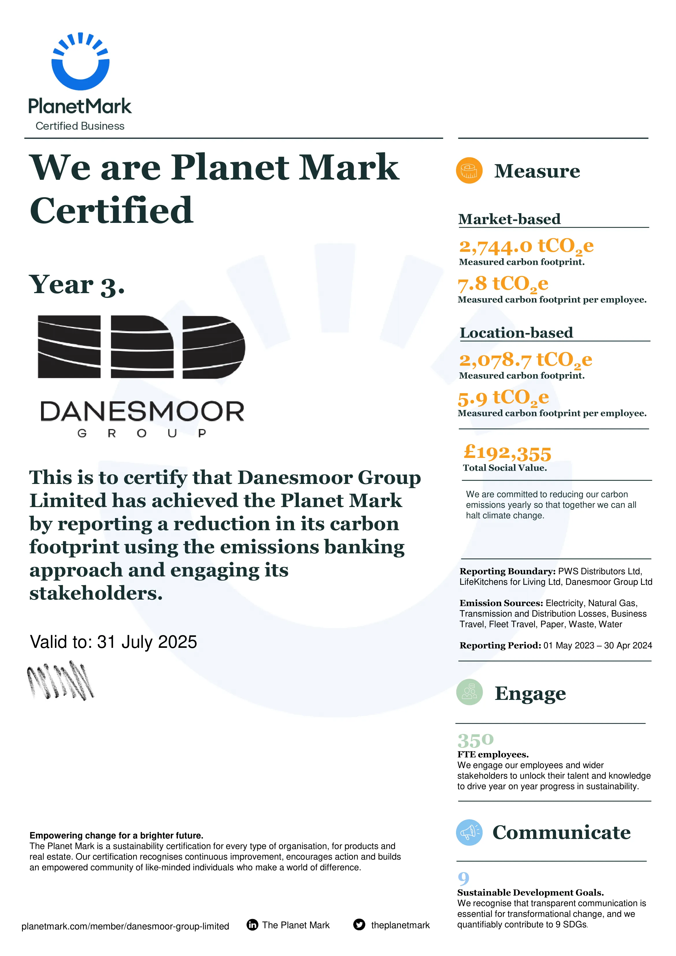 Planet Mark certificate img