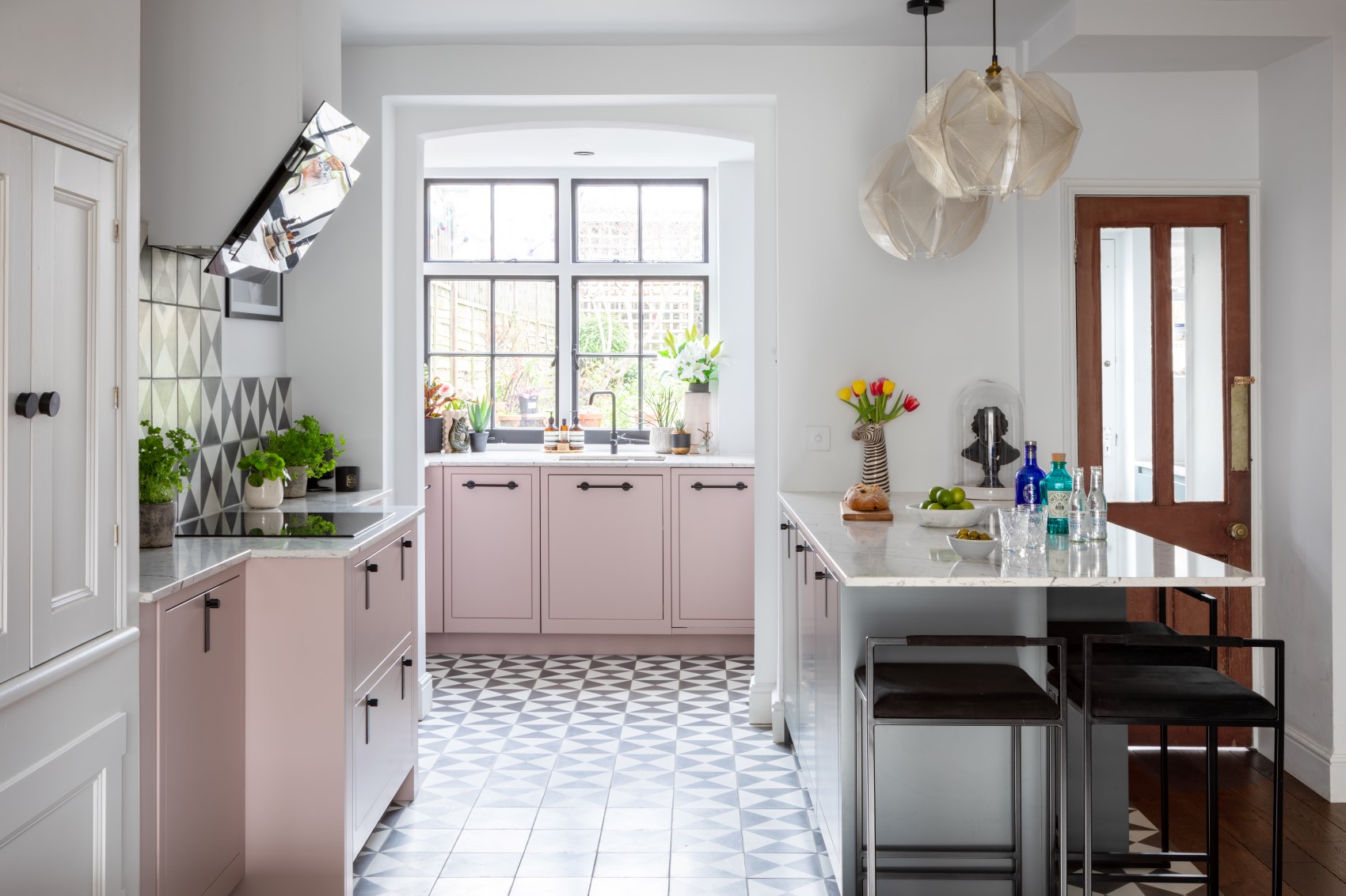 1909 Slab in Dry Rose & Slate 