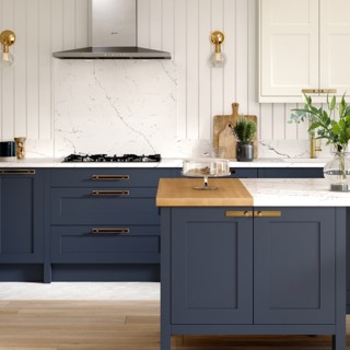 Hunton Porcelain & Hartforth Blue kitchen