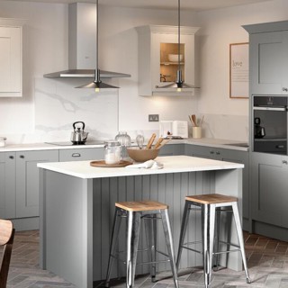 Milbourne Dust Grey & Dove Grey kitchen