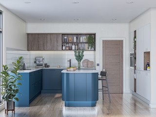 Porter  Hartforth Blue kitchen
